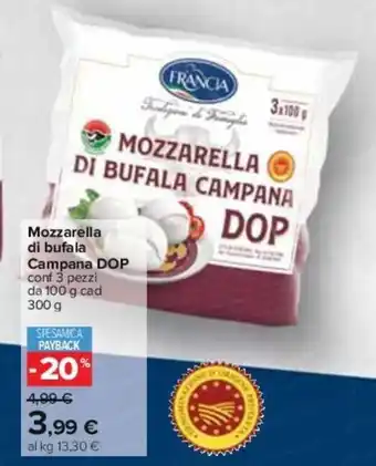 Carrefour Mozzarella di bufala Campana DOP offerta