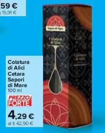 Carrefour Colatura di Alici Cetara Sapori di Mare 100 ml offerta
