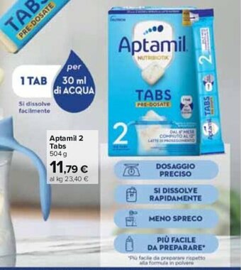 Carrefour Aptamil 2 Tabs 504 g offerta