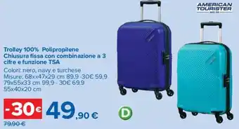 Carrefour AMERICAN TOURISTER Trolley offerta
