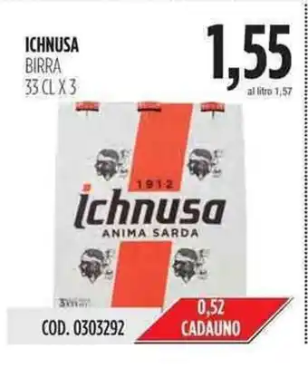 Ichnusa Birra 33cl x 3