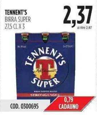 Carico Cash & Carry Tennent's Super Birra 27,5cl. x 3 offerta
