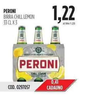 Peroni Chill Lemon Birra 33cl. x 3