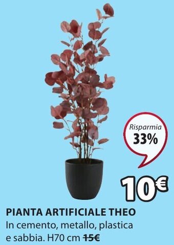 JYSK PIANTA ARTIFICIALE THEO H70 cm offerta