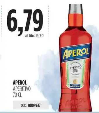 Carico Cash & Carry Aperol Aperitivo 70cl offerta