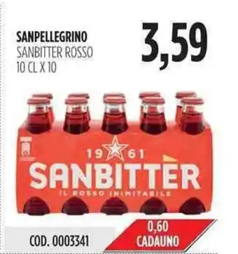 Carico Cash & Carry Sanpellegrino Sanbitter Rosso 10ccl x 10 offerta