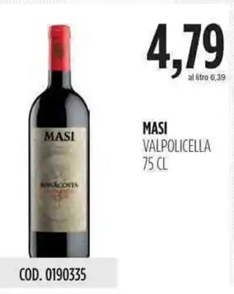 Carico Cash & Carry Masi Valpolicella 75cl offerta