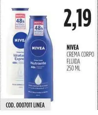 Carico Cash & Carry Nivea Crema Corpo Fluida 250ml offerta