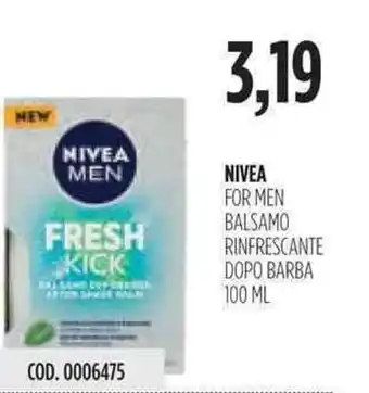 Carico Cash & Carry Nivea For Men Balsamo 100ml offerta