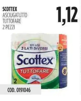 Carico Cash & Carry Scottex Tuttofare Asciugatutto 2 pezzi offerta