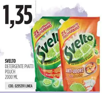 Carico Cash & Carry Svelto Detergente Piatti Pouch 2000ml offerta