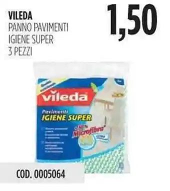 Carico Cash & Carry Vileda Panno Pavimenti Igiene Super 3 pezzi offerta