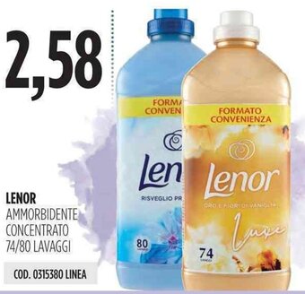 Lenor Ammorbidente Concentrato 74/80 lavaggi