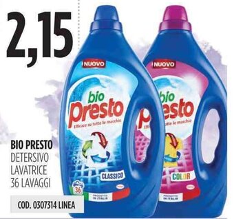 Carico Cash & Carry Bio Presto Detersivo lavatrice 36 lavaggi offerta