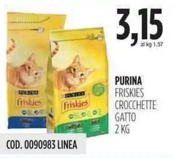 Carico Cash & Carry Purina Friskies Crocchette Gatto 2kg offerta