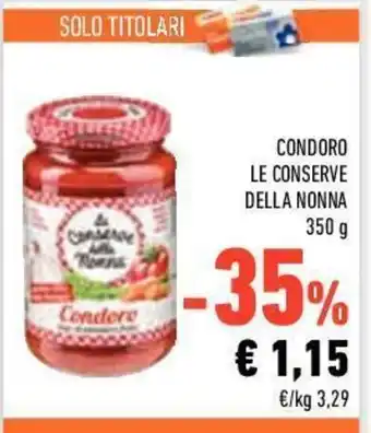 Conad Le Conserve Della Nonna Condoro 350g offerta