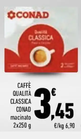 Conad Conad Caffè Qualità Classica 2x250g offerta