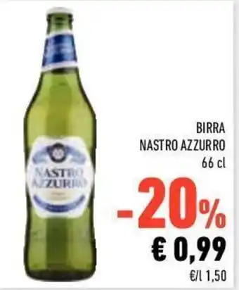 Conad Nastro Azzurro Birra 66cl offerta