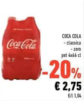 Conad Coca-Cola 4x66cl offerta