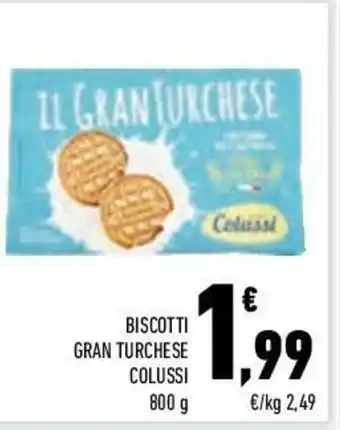 Conad Colussi Gran Turchese Biscotti 800g offerta