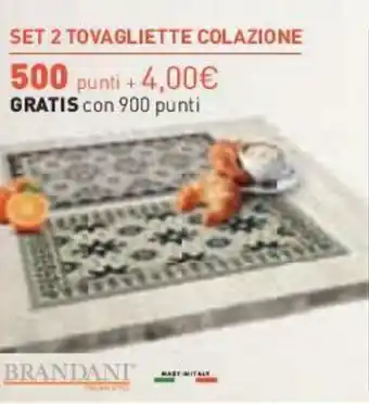 Conad Set 2 Tovagliette Colazione offerta