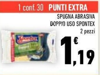 Conad Spontex Spugna Abrasiva Doppio Uso 2 pezzi offerta