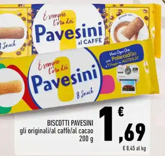 Conad BISCOTTI PAVESINIBISCOTTI PAVESINI gli originali/al caffè/al cacao 200 g 200 g offerta