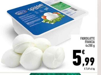 Conad FIORDILATTE FRANCIA 4x200 g offerta