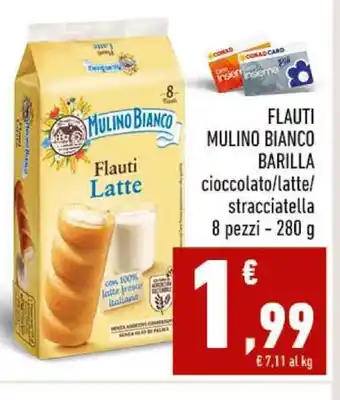 Conad FLAUTI MULINO BIANCO BARILLA 8 pezzi - 280 g offerta