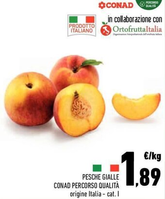 Conad Conad Percorso Qualità Pesche Gialle offerta