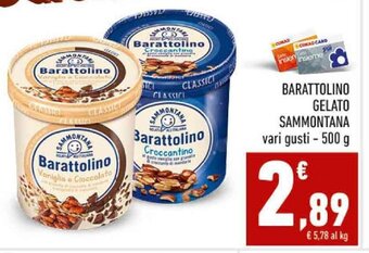 Conad BARATTOLINO GELATO SAMMONTANA vari gusti - 500 g offerta
