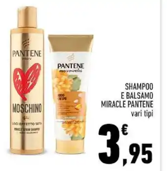 Conad SHAMPOO E BALSAMO MIRACLE PANTENE vari tipi offerta