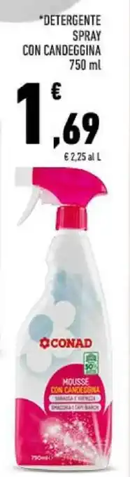 Conad *DETERGENTE SPRAY CON CANDEGGINA 750 ml offerta