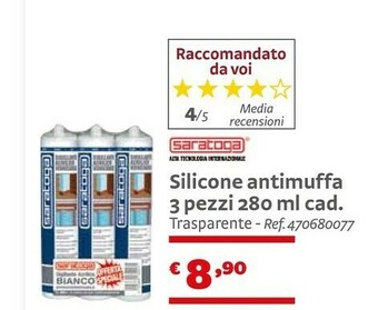 Silicone Antimuffa 3 Pezzi