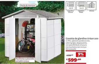 Bricocenter Casetta Da Giardino Urban offerta