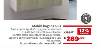 Bricocenter Louis Mobile Bagno offerta