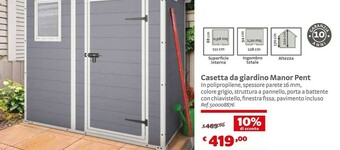 Casetta Da Giardino Manor Pent