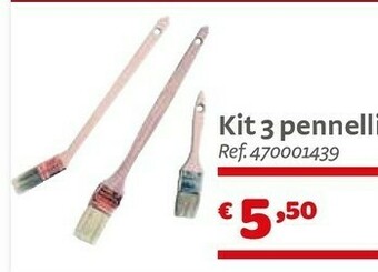 Bricocenter Kit 3 Pennelli offerta