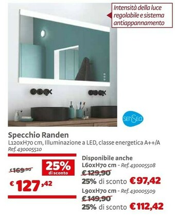 Bricocenter Specchio Randen offerta