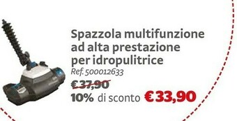 Bricocenter Spazzola Multifunzione Ad Alta Prestazione Per Idropulitrice offerta