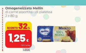 Coop Mellin Omogeneizzato Di Carne offerta