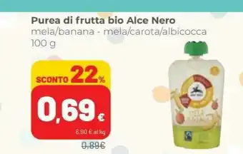 Coop Alce Nero Purea Di Frutta Bio offerta