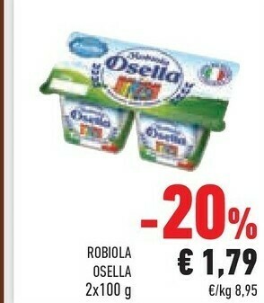 Conad Fattorie Osella La Robiola Osella 200 G(ml) offerta