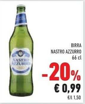 Conad Nastro Azzurro Birra 660 G(ml) offerta