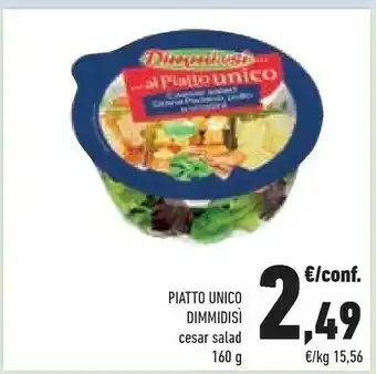 Conad Dimmidisì Piatto Unico Cesar Salad 160 G offerta