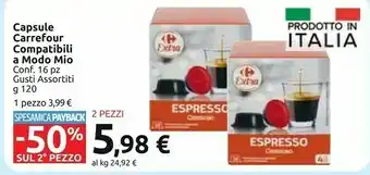 Carrefour Market Carrefour Capsule Compatibili A Modo Mio offerta