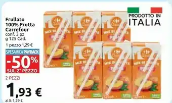 Carrefour Market Frullato 100% Frutta offerta