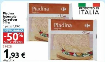 Carrefour Market Carrefour Piadina Integrale offerta