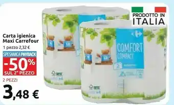 Carrefour Market Carta Igienica Maxi offerta