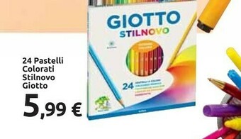 Carrefour Giotto 24 Pastelli Colorati Stilnovo offerta